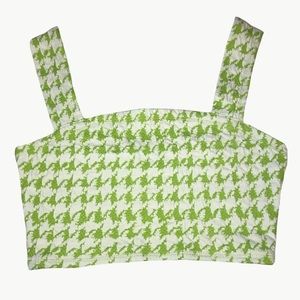 Urban Outfitters Hounds Tooth Crop Top NEW